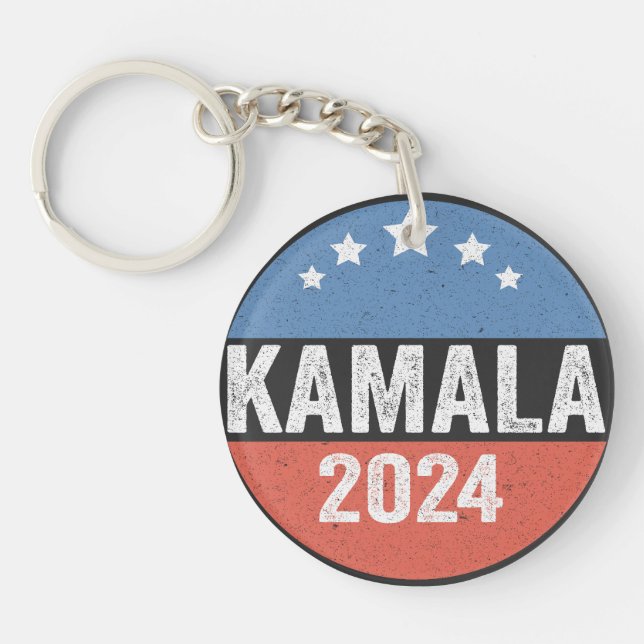 Kamala für die Wahl von Präsident Kamala 2024 Schlüsselanhänger (Vorderseite)