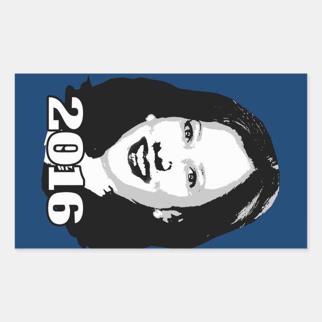 KAMALA HARRIS 2016 Kandidat Rechteckiger Aufkleber (Vorderseite)