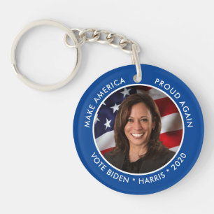 Kamala Harris 2020 Collectible Keepake Foto Schlüsselanhänger
