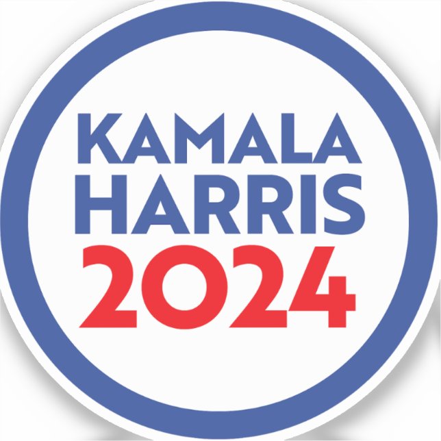 Kamala Harris 2024 Aufkleber (Vorderseite)