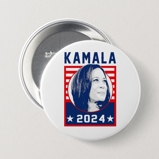 Kamala Harris 2024 Button (Vorne & Hinten)
