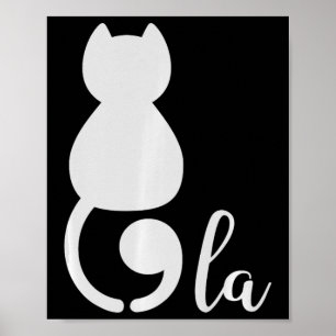 Kamala Harris 2024 Cat Lady President Comma La Fun Poster
