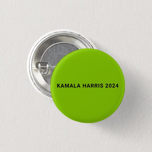 kamala harris 2024, einfache, benutzerdefinierte T Button (Vorne & Hinten)