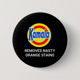 Kamala Harris 2024 entfernt Ekligen Orangenhahn Button