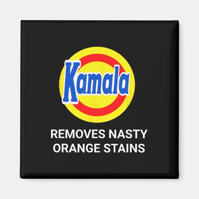 Kamala Harris 2024 entfernt Ekligen Orangenhahn Magnet (Vorne)