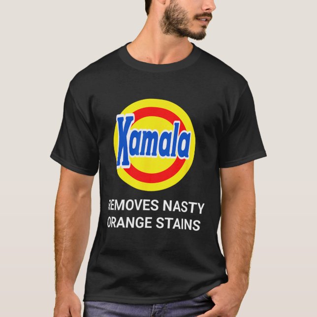 Kamala Harris 2024 entfernt Ekligen Orangenhahn T-Shirt (Vorderseite)