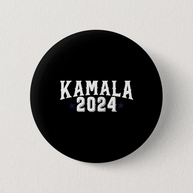 Kamala Harris 2024 Frau Präsidentin Election Campa Button (Vorderseite)