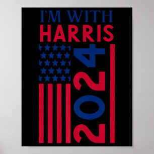 Kamala Harris 2024 Frau Präsidentin Kamala 47 USA  Poster