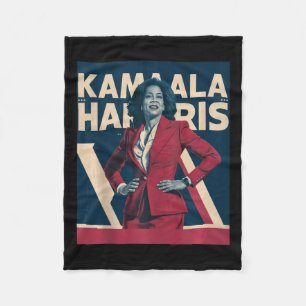 Kamala Harris 2024 - Führende Kraft im Design Fleecedecke