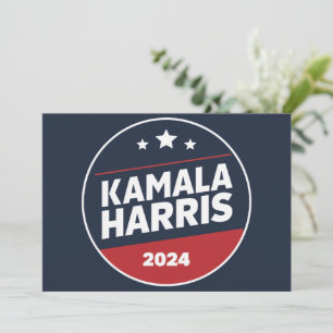 Kamala Harris 2024 für die Präsidentschaftswahl Einladung