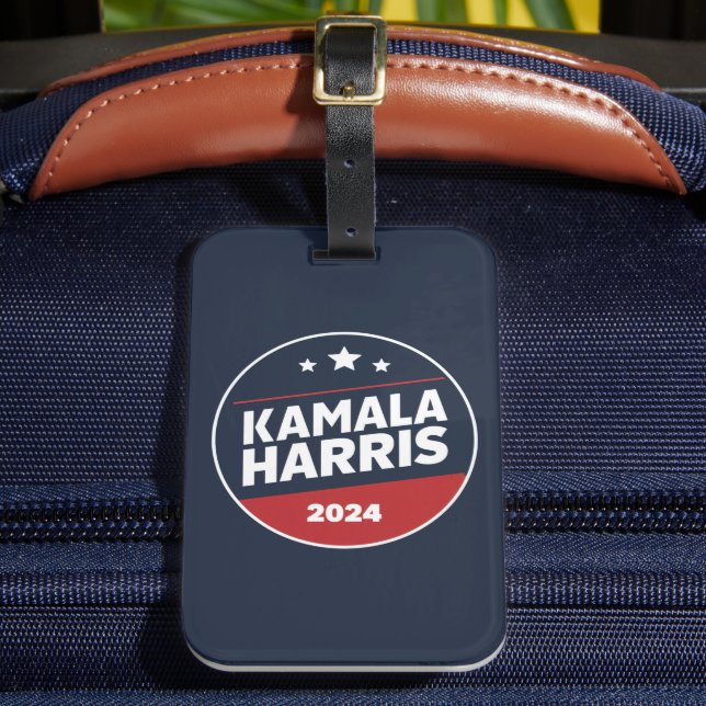 Kamala Harris 2024 für die Präsidentschaftswahl Gepäckanhänger (Vorderseite Insitu 2)