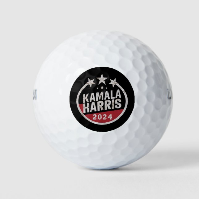 Kamala Harris 2024 für die Präsidentschaftswahl Golfball (Vorderseite)