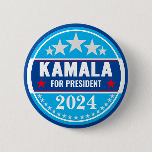 Kamala Harris 2024 für Präsident Button