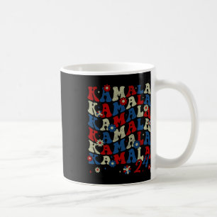 Kamala Harris 2024 für Präsident Groovy Button Ele Kaffeetasse