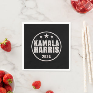 Kamala Harris 2024 Für Präsident Retro-Wahl Serviette