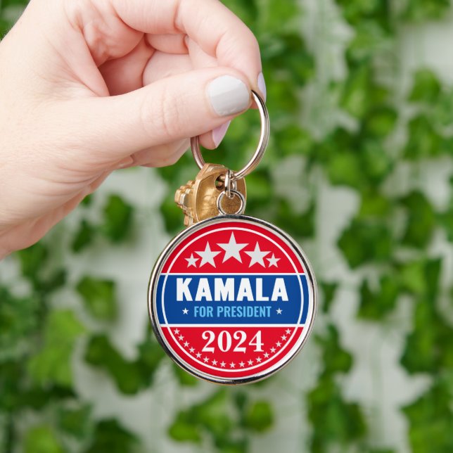 Kamala Harris 2024 für Präsident Schlüsselanhänger (Hand)