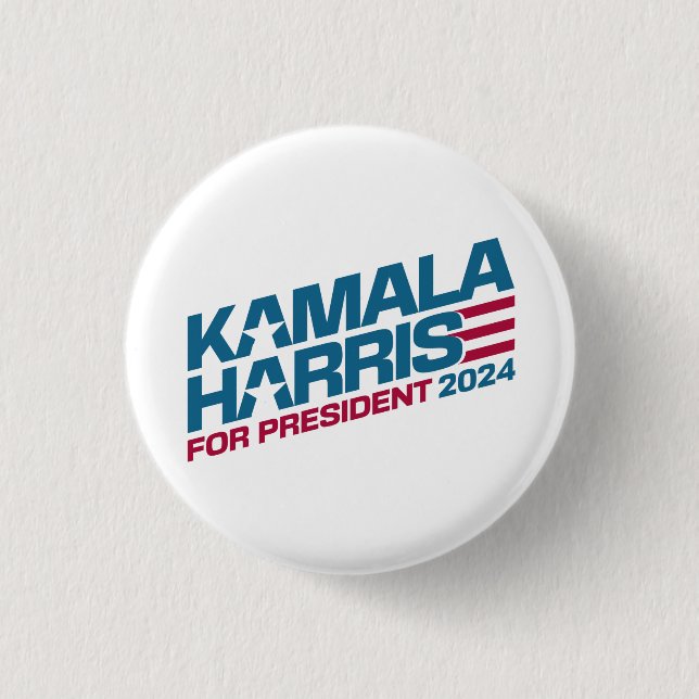 Kamala Harris 2024 für Präsidentschaftswahlkampagn Button (Vorderseite)
