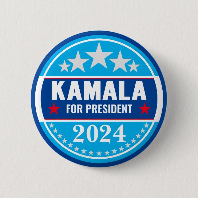 Kamala Harris 2024 für President Button (Vorderseite)