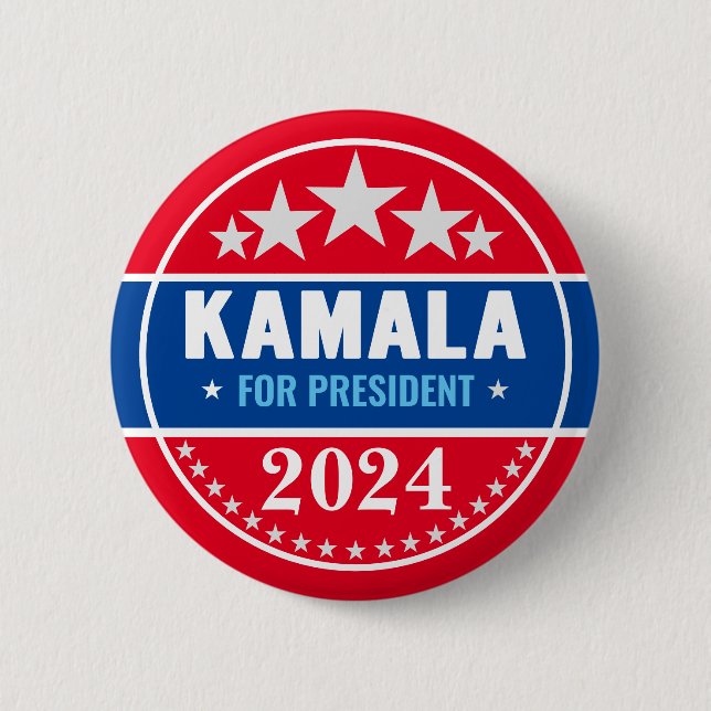 Kamala Harris 2024 für President Button (Vorderseite)