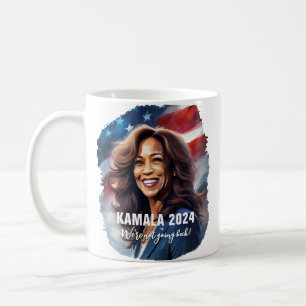 Kamala Harris 2024 geht nicht zurück zur grafische Kaffeetasse