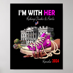 Kamala Harris 2024 Ich bin mit ihren Rockstäbchen Poster