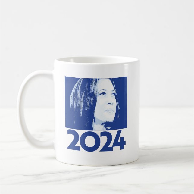 Kamala Harris 2024 Kaffeetasse (Links)