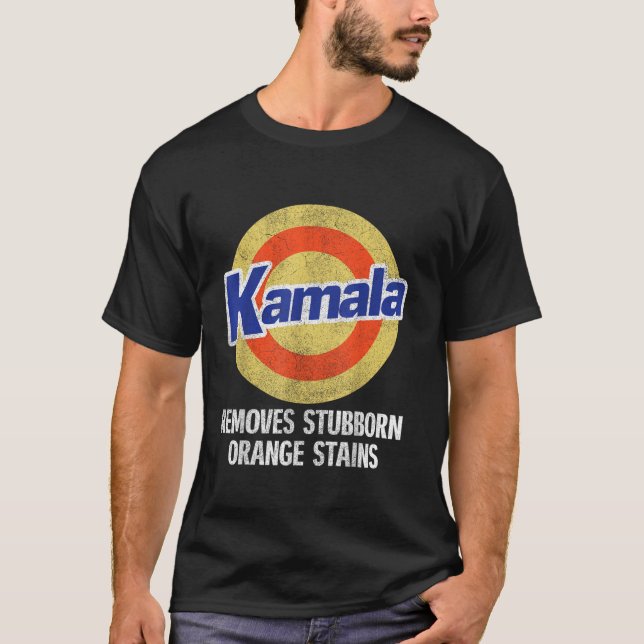 Kamala Harris 2024 Kamala entfernt Stubborn Orange T-Shirt (Vorderseite)