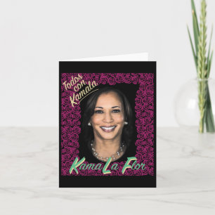 Kamala Harris 2024 Kamala Harris für Karte