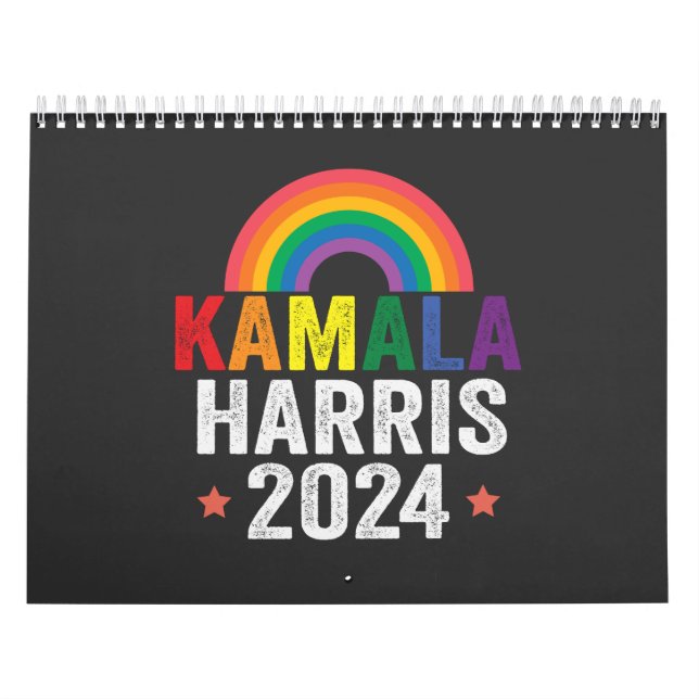 Kamala Harris 2024 Lgbtq Wahlpräsident Kalender (Titelbild)