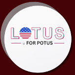 Kamala Harris 2024 Lotus for Potus Auto Magnet<br><div class="desc">Kamala Harris 2024 Lotus for Potus</div>
