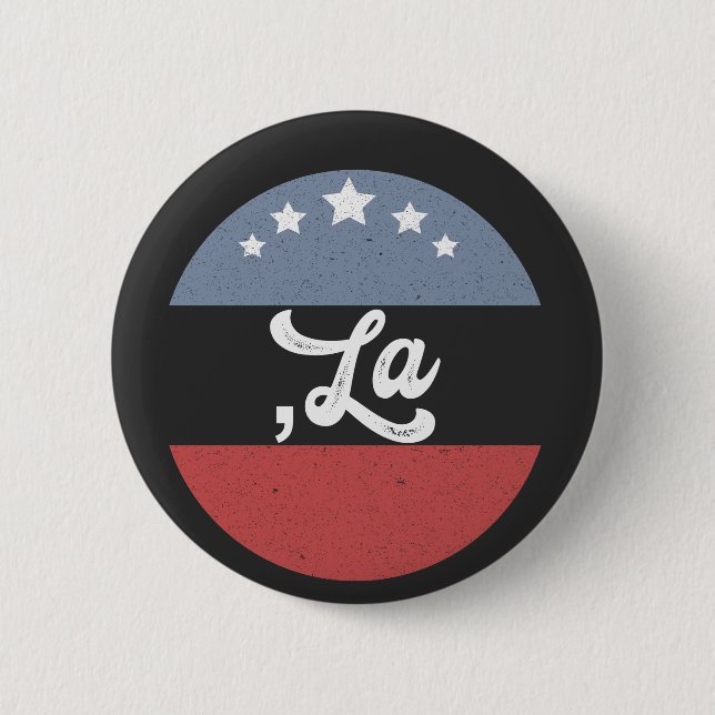 Kamala Harris 2024 Präsident Comma La Funny Button (Vorderseite)