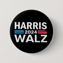 Kamala Harris 2024 Präsident Comma La Funny Hat Button
