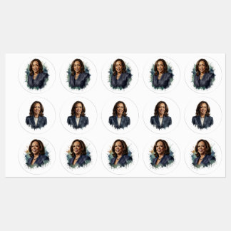 Kamala Harris 2024, Präsident der USA Etiketten