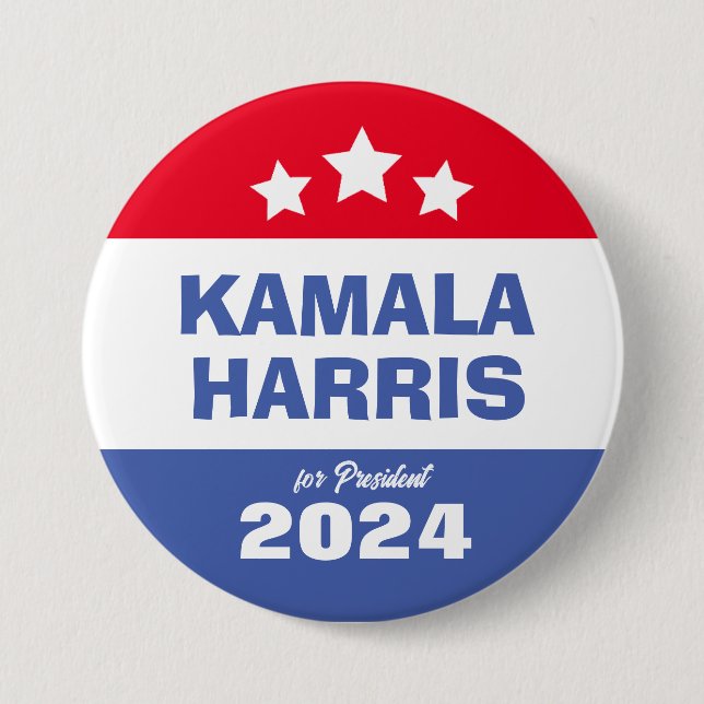 Kamala Harris 2024 Präsident für Volksabstimmung Button (Vorderseite)