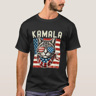 Kamala Harris 2024 Präsident Kamala Cat Lady 2024 T-Shirt