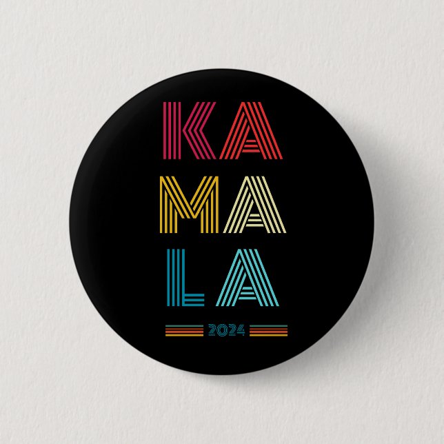 Kamala Harris 2024 Präsidentschaftswahl Button (Vorderseite)