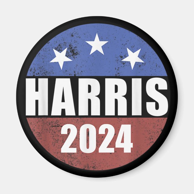 Kamala Harris 2024 Präsidentschaftswahl Magnet (Vorne)