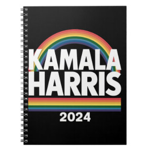 Kamala Harris 2024 Rainbow Gay Pride LGBT Election Notizblock