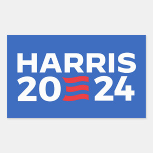 Kamala Harris 2024 Rechteckiger Aufkleber