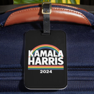 Kamala Harris 2024 Regenbogen Gay Pride LGBT Wahl Gepäckanhänger