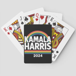 Kamala Harris 2024 Regenbogen Schwulen Stolz LGBT  Spielkarten