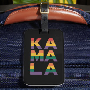 Kamala Harris 2024 Regenbogenflagge Gay Pride LGBT Gepäckanhänger