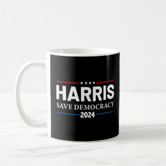 Kamala Harris 2024 Rette Demokratie Kaffeetasse
