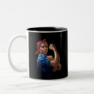 Kamala Harris 2024 Rosie The Riveter Kinderlose Ka Zweifarbige Tasse