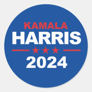 Kamala Harris 2024 Runder Aufkleber