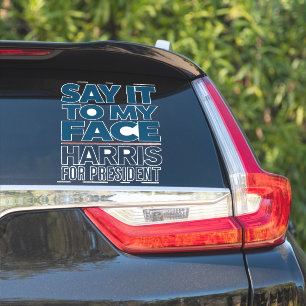 Kamala Harris 2024 Sag Es Mir Ins Gesicht  Aufkleber