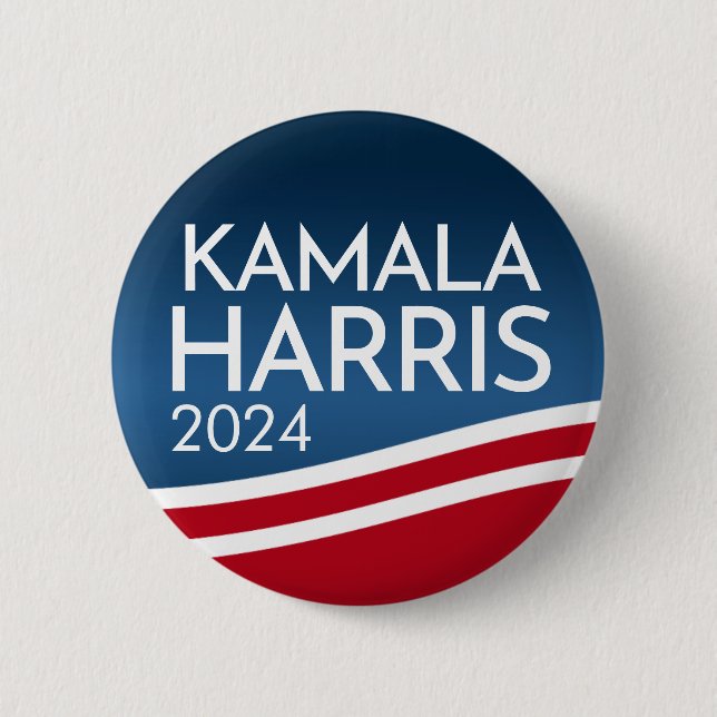 Kamala Harris 2024 - Schaltfläche für modernes Wel Button (Vorderseite)