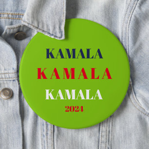 Kamala Harris 2024 Support Brat Green Button