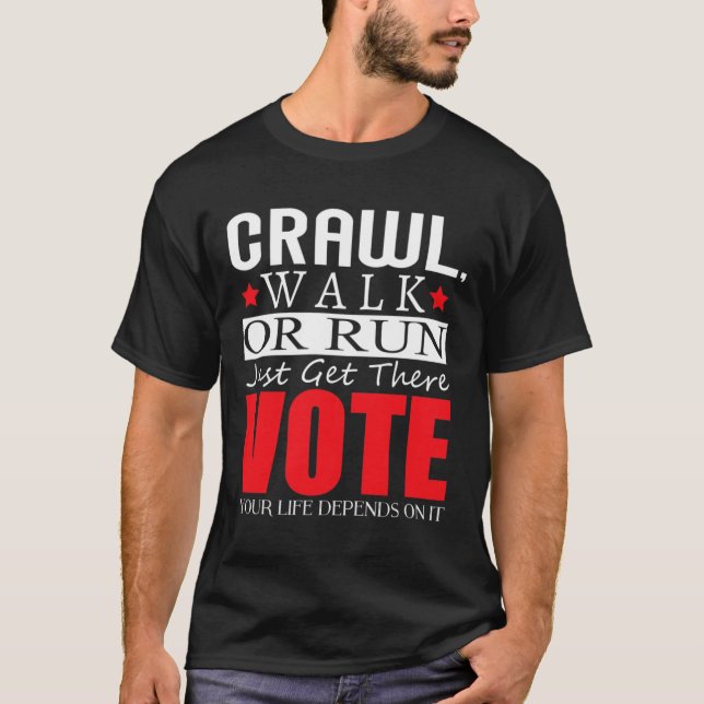 Kamala Harris 2024 Wahl Anti Trump T-Shirt (Vorderseite)