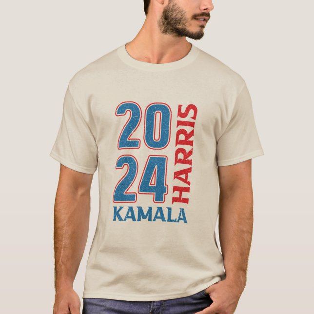 Kamala Harris 2024 Wahlunterstützung - Design T-Shirt (Vorderseite)